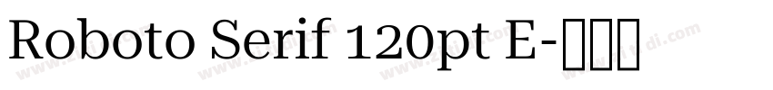 Roboto Serif 120pt E字体转换